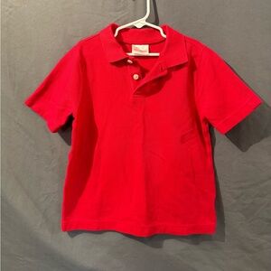 Hanna Andersson Boys Red Polo Collared Shirt Size 120 US 6-7